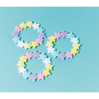 Dětské náramky 12 ks - hvězdy