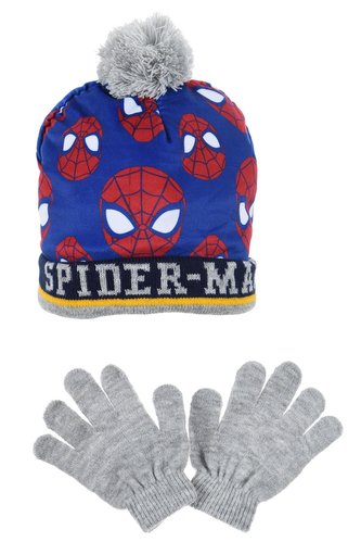 ČEPICE A RUKAVICE SPIDERMAN - velikost 54