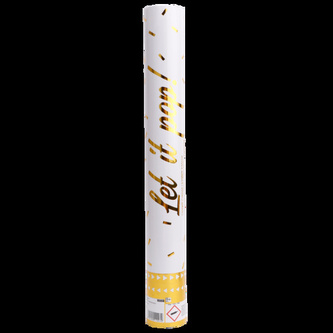 Vystřelovací konfety zlaté, foliové - 40 cm Amscan