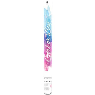 Vystřelovací konfety Modré - Kluk nebo holka - 60 cm