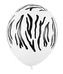 Balónky s potiskem Zebra - 30 cm, - 50 ks