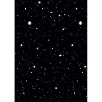 Dekorace na zeď - Noční obloha - 1,2 x 12,1 m
