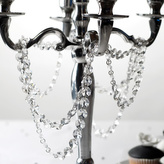 Křišťálová girlanda - Čirá - 1m