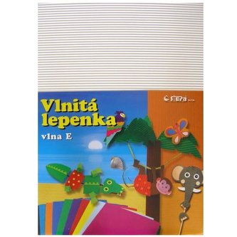 Lepenka E-Welle 260g 34,5 x 24,5cm rovná-bílá 10 listů