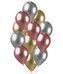 Balonkový buket Chrome Luxus pink - 12 ks