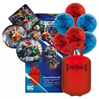 Sada helium a balónky - Liga Spravedlnosti Sada helium a balónky - Liga Spravedlnosti