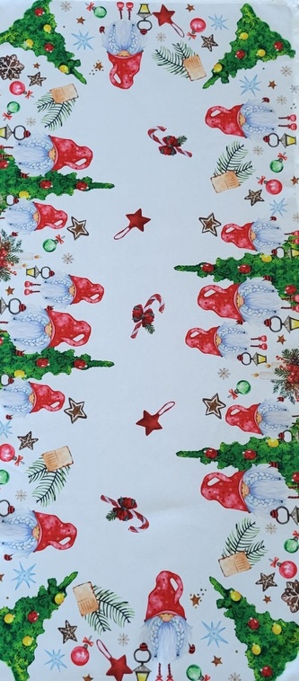 Vánoční ubrus - běhoun na stůl CHRISTMAS HELLO 50x100 cm Mybesthome