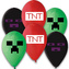 Latexové balonky TNT Minecraft - 6 ks