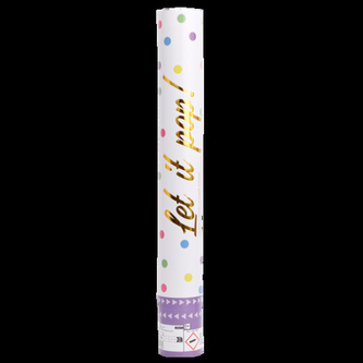 Vystřelovací konfety barevné, papírové - 40 cm - Amscan
