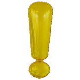 Foliový symbol Vykřičník zlatý 100 cm - Amscan
