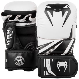 MMA rukavice Venum Challenger 3.0 Sparring bílo-černá L/XL