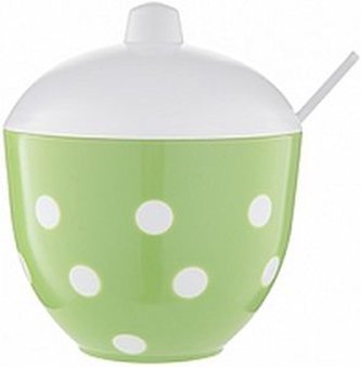 cukřenka d11,4x9,7x11,8cm, sv. zelená,MARUSYA, plast