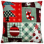 Vánoční polštář XMAS PATCHWORK 40x40 cm Mybesthome