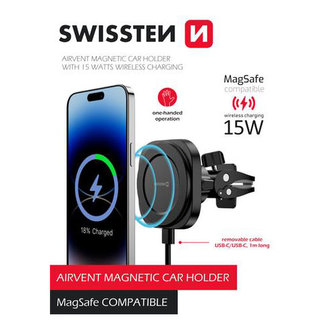 Držák do auta s nabíjením MagSafe SWISSTEN 65010611 do větrací mřížky