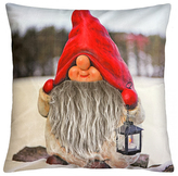 Vánoční polštář s 3D aplikací GNOM VII. 40x40 cm Mybesthome
