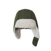 LEOKID Zimní čepice Color Block Green Scape vel. 4 - 6 let (vel. 52)