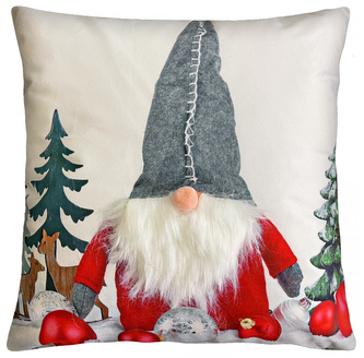 Vánoční polštář s 3D aplikací GNOM I. 40x40 cm Mybesthome