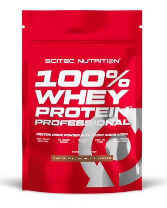 SciTec Nutrition 100% Whey Protein Professional 500g bílá čokoláda SciTec Nutrition 100% Whey Protein Professional 500g bílá čokoláda