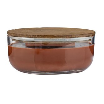 SVÍČKA OVÁL WOODEN WICK 240G, CIGARS/WHISKEY