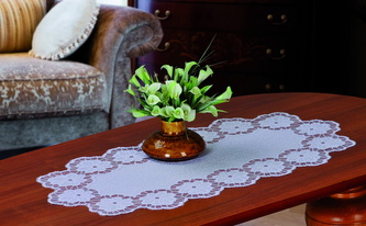 Žakárový ubrus - běhoun SONA 40x80 cm bílá MyBestHome Žakárový ubrus - běhoun SONA 40x80 cm bílá MyBestHome