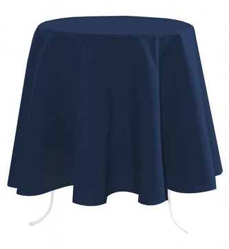 Kulatý ubrus na stůl NELSON modrá, O 180 cm France