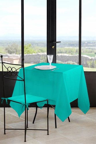 Ubrus na stůl NELSON, tyrkysová 180x180 cm France