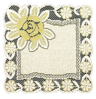 Dekorační žakárový ubrousek SOFIA krémová/zlatá 40x40 cm Mybesthome