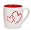 Kameninový hrnek se srdíčkem bílý 300 ml
