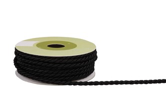 Polyesterový provázek 4mm černý