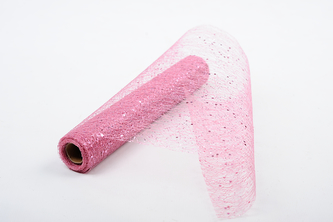 Fibre třpyt 30cm x 4,6m me11-28 STARORŮŽOVÝ