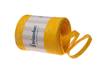 Stuha poly rafie vícebarevná 02-ŽLUTÁ