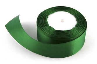 Saténová stuha 4 cm 90 zelená