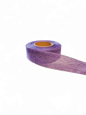 Stuha juta gáza 4 cm fialová