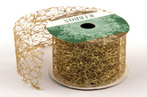 Stuha fibre třpyt 4cm x 4,6m 3 ZLATÁ