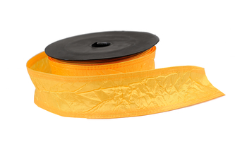 Textilní mačkaná stuha oranžová