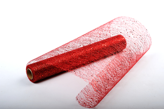 Fibre třpyt 30cm x 4,6m 5 ČERVENÝ