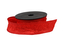 Textilní mačkaná stuha červená