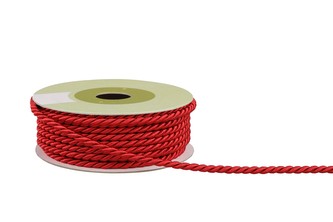 Polyesterový provázek 4mm červený