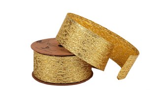 Stuha textilní metalická - ZLATÁ