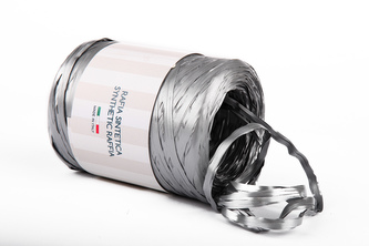 Stuha rafie matná 6802 5mm x 200m - 44 stříbrná metalická