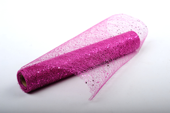 Fibre třpyt 30cm x 4,6m 6 CYKLÁMENOVÝ