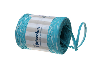 Stuha poly rafie vícebarevná 38-TYRKYSOVÁ