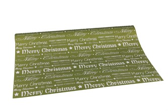 Vánoční fólie  Merry Christmas zelená