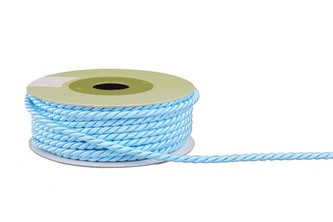 Polyesterový provázek 4mm světle modrý