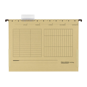 Závěsné desky Falken, A4, kartonové, béžové