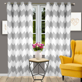 Dekorační závěs s kroužky ZIG ZAG světle šedá/bílá 145x250 cm (cena za 1 kus) MyBestHome