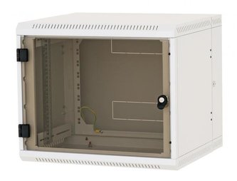 Rack Triton 19" dvojdílný 4U/295mm prosklené dveře, šedý