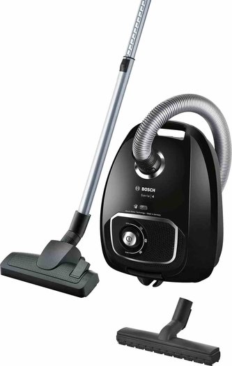 Bosch BGLS4X210 sáčkový vysavač, 600 W, HEPA filtr, Power Control, 4 kolečka, černý Bosch BGLS4X210 sáčkový vysavač, 600 W, HEPA filtr, Power Control, 4 kolečka, černý