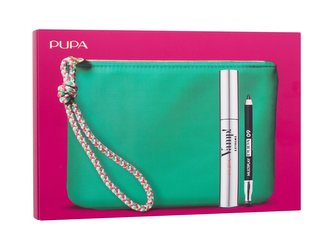 Pupa Vamp! řasenka Vamp! Extreme 12 ml + tužka na oči Multiplay 0,8 g 09 Deep Black + kosmetická taštička