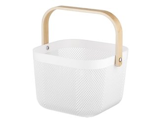 KOŠÍK S RUKOJETÍ BÍLÝ